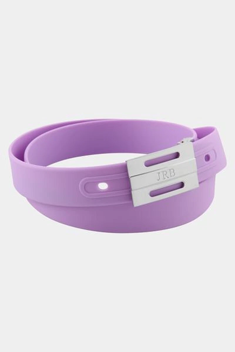 JRB Ladies Silicone Style Golf Belt Rich Lilac Purple 1 Size Fits Most Cut Fit