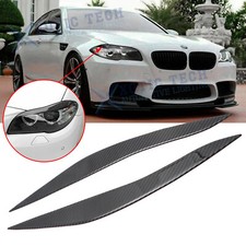 Carbon Fiber Car Headlight Eyebrow Eyelid Trim Stickers For Bmw F10 M5 2011-2017 Carbon Fiber Car Headlight Eyebrow Eyelid Trim Stickers For Bmw F10 M5 2011-2017