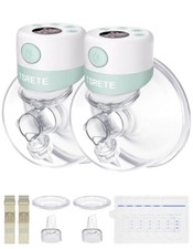 TSRETE Double Wearable Breast Pump, Electric Hands-Free Breast Pumps 24mm