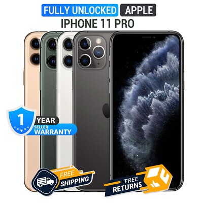 Apple iPhone 11 PRO Unlocked (A2160) - Excellent Condition