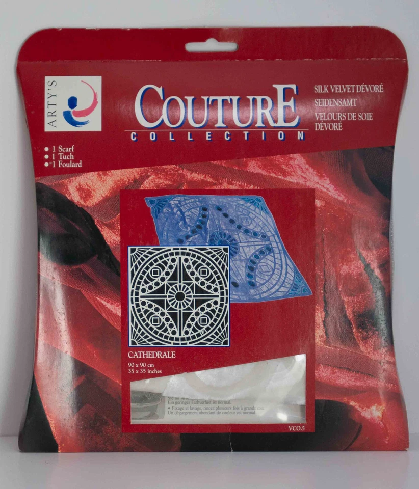 ARTY´S Seidensamt , Couture Collection, Tuch 90 x 90cm, CATHEDRALE