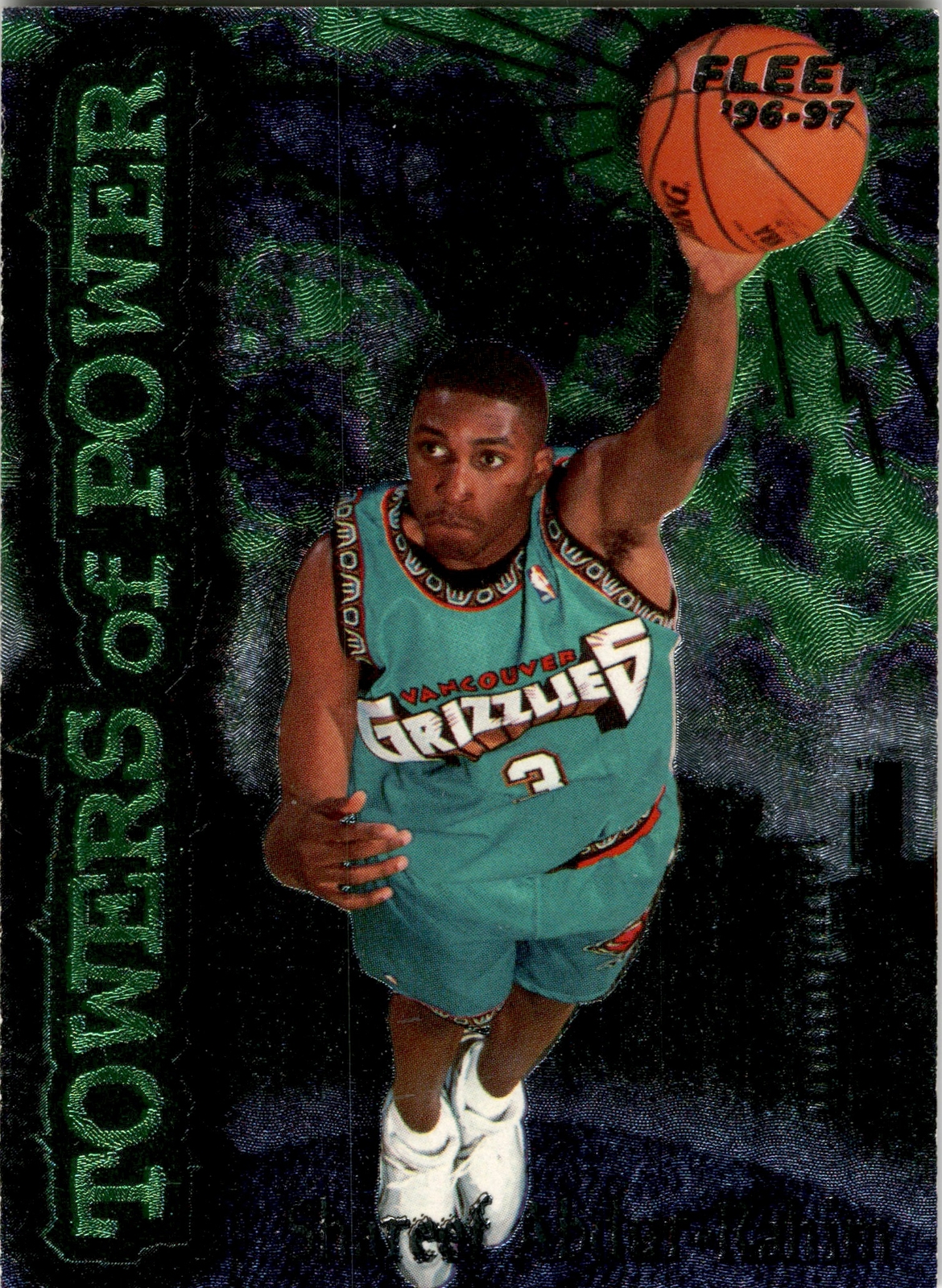 1996 Fleer #1 Shareef Abdur-Rahim Towers of Power Great!