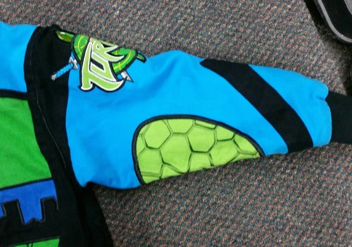 TMNT LEONARDO Button Up Jacket KIDS MEDIUM Embroidered RR Designs - Picture 9 of 12