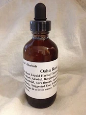 Osha Root (Ligusticum porteri) Tincture Extract 4 floz Sealed Organic Non-GMO