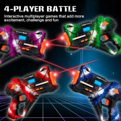 Rechargeable 360 Infrared Vibration Laser Tag Gun+Vest Multiplayer Shooting Game