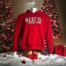Merry Christmas Woman's Hoodie Large Sweatshirt Pullover