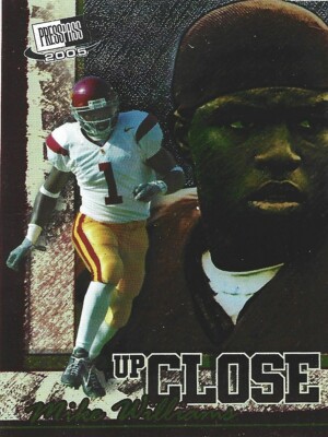 2005 Press Pass SE Up Close #3 Mike Williams rookie card, USC Trojans