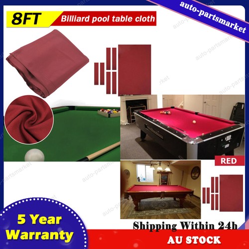 AU Premium 7/8/9ft Pool Table Cloth Felt Snooker Billiard Tablecloth Accessories - Picture 5 of 20