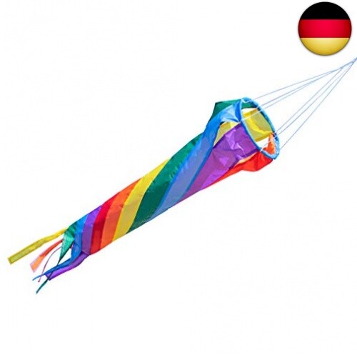 Windsack - Windturbine 60 Rainbow - UV-beständig und wetterfest - Ø12cm, Länge: - Bild 1 von 5