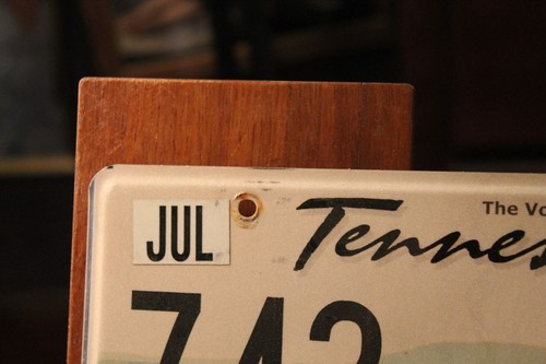 2007 Tennessee License Plate  Claiborne County 742-HSK - Foto 2 di 6