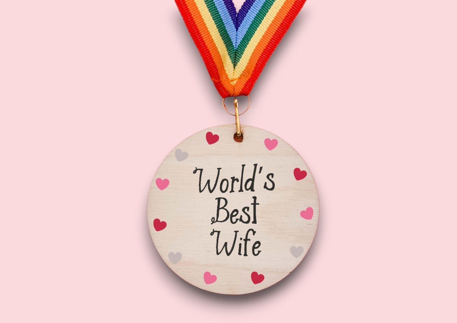 World's Best Wife Medal - Valentine's Day Gift, ideal birthday christmas present