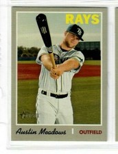 AUSTIN MEADOWS 2019 Topps Heritage High Number TEAM NAME VARIATION 1:154 RAYS