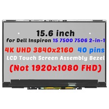 15.6" for Dell Inspiron 15 7506 2-in-1 P97F P97F004 LCD Touch Screen Assembly