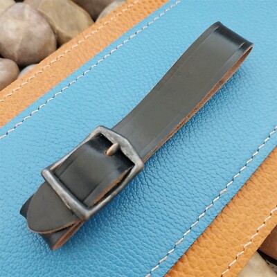 Shell Cordovan Leather Vintage Pocket Watch Fob Strap Antique