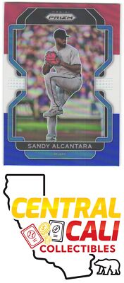 2022 Panini Prizm Sandy Alcantara #74 Red/White/Blue Prizm