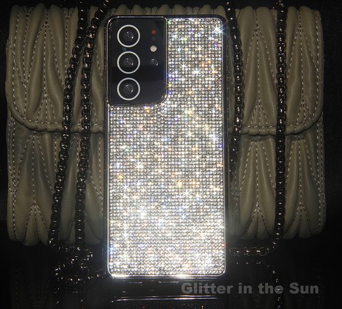 Glitter Bling Real Diamond Case Cover For Samsung Galaxy S21 S22 Ultra S22 Plus - Picture 3 of 32