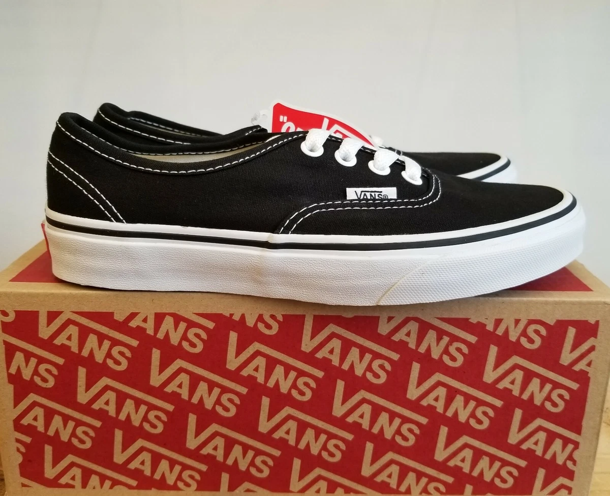 Vans Classic Authentic Black White Skateboarding Lifestyle Shoes