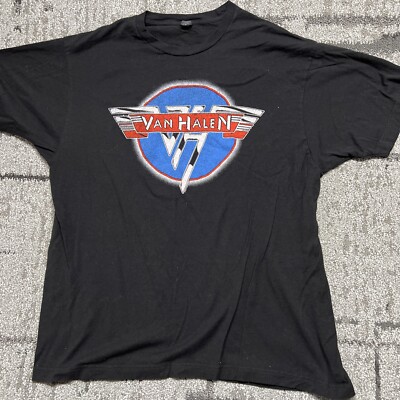 Van Halen 2015 Tour Shirt, Size XL, Black With TULTEX Tag | eBay