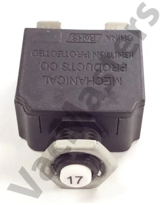 GENUINE Vacuflo 17 Amp Circuit Protector breaker fuse
