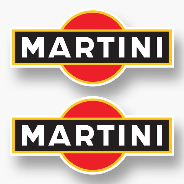 2x lg 9.5" Martini Racing Decal Sticker Pegatina ADESIVI AUFKLEBER porsche rally eBay