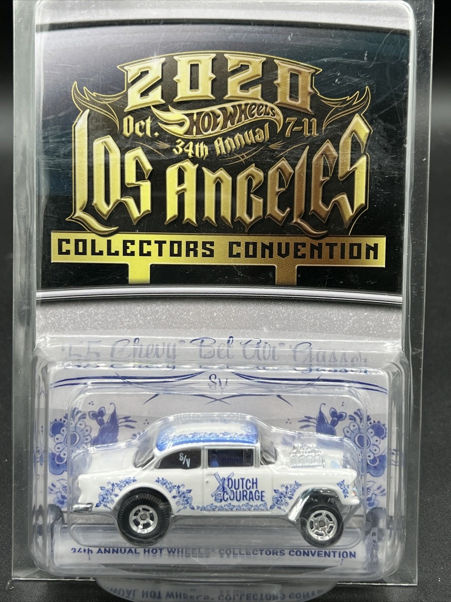 2020 hot wheels WHITE 55 CHEVY BLE AIR GASSER 34th LAX Convention