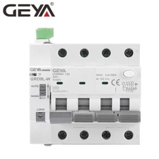 GEYA Tuya WIFI Controller Smart RCBO AC Type 4P AC230V 16/25/40A 30/100/300mA