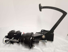 1947 1954 Chevy Truck Black Frame Mount Pedal Power Brake Booster Disc Drum Kit