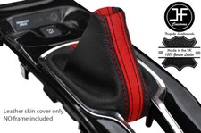 SCHWARZ & ROT STREIFEN LEDER HANDBUCH SCHALTSACK F?R HONDA HR-V HRV 14-19