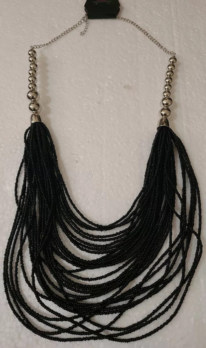 Paparazzi black seed shop bead necklace