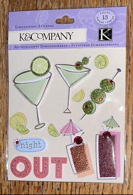 K&Company Lets Party Food Fun Night Out Good Times Cheers Margaritas Scrapbook