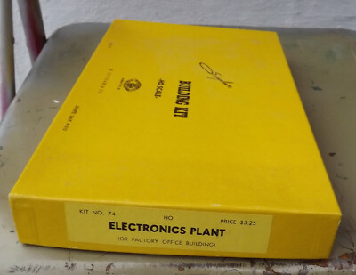 Suydam HO 74 Electronics Plant or Factory Office cardstock building kit ...
