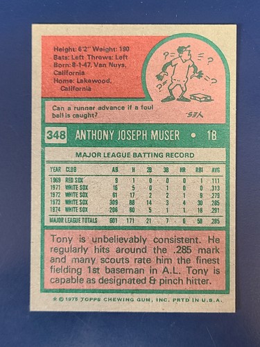 Tarjetas de béisbol Topps 1975 completan tu conjunto que elijas elegir cada una #221 - 440 - Imagen 163 de 277