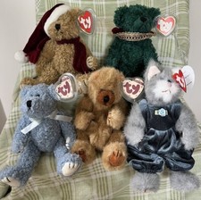 Lot of 5 Ty Beanie Babies Attic Treasures Collection Lot 1993 Vintage With Tags