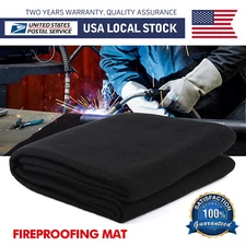 40"x40" Welding Blanket Fireproof Flame Carbon Felt for Welders Retardant Fabric