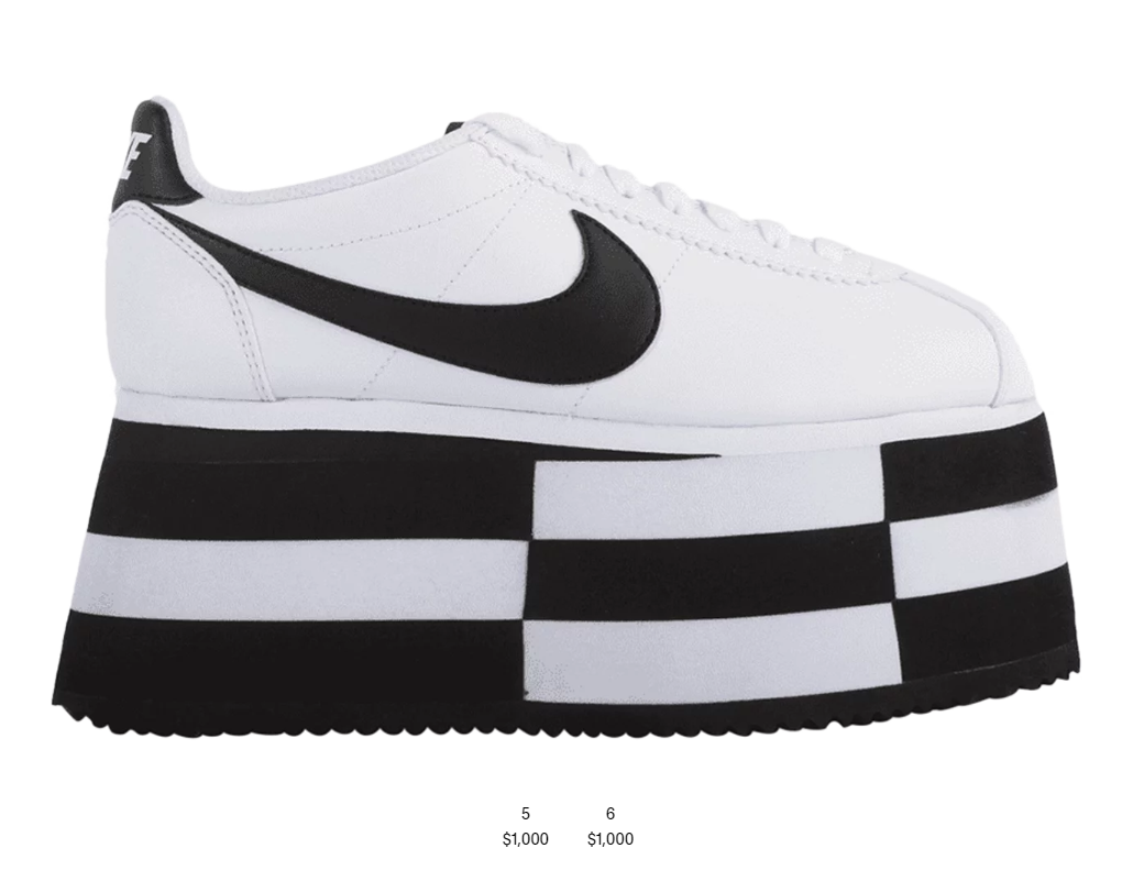 nike cortez Comme Des Garçon Platform 