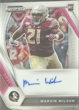 2021 Prizm Draft Picks MARVIN WILSON RC SILVER Base ROOKIE AUTO