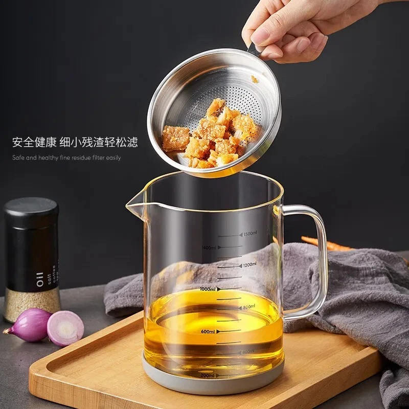 Kitchen Glass Filter Cooking Oil Strainer Separator
Opens in a new window or tab