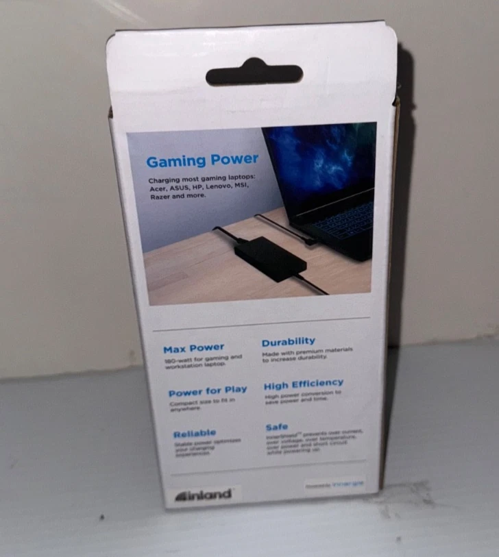 T18 (180G) 180W 150W 通用游戏笔记本电脑充电器 电源适配器 适用于宏碁 A... — 第 3/4 张图片