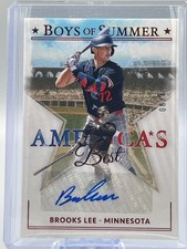2024 Panini Boys of Summer America's Best Signature Brooks Lee #AME-BL /49 Twins