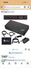 Lenovo ThinkPad Docking Station Black with Adapter and USB C Cord