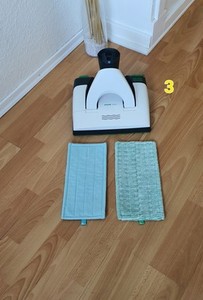 Vorwerk SPB100 Akku-Saugwischer mit 2 Tücher Universal und Universal-Soft