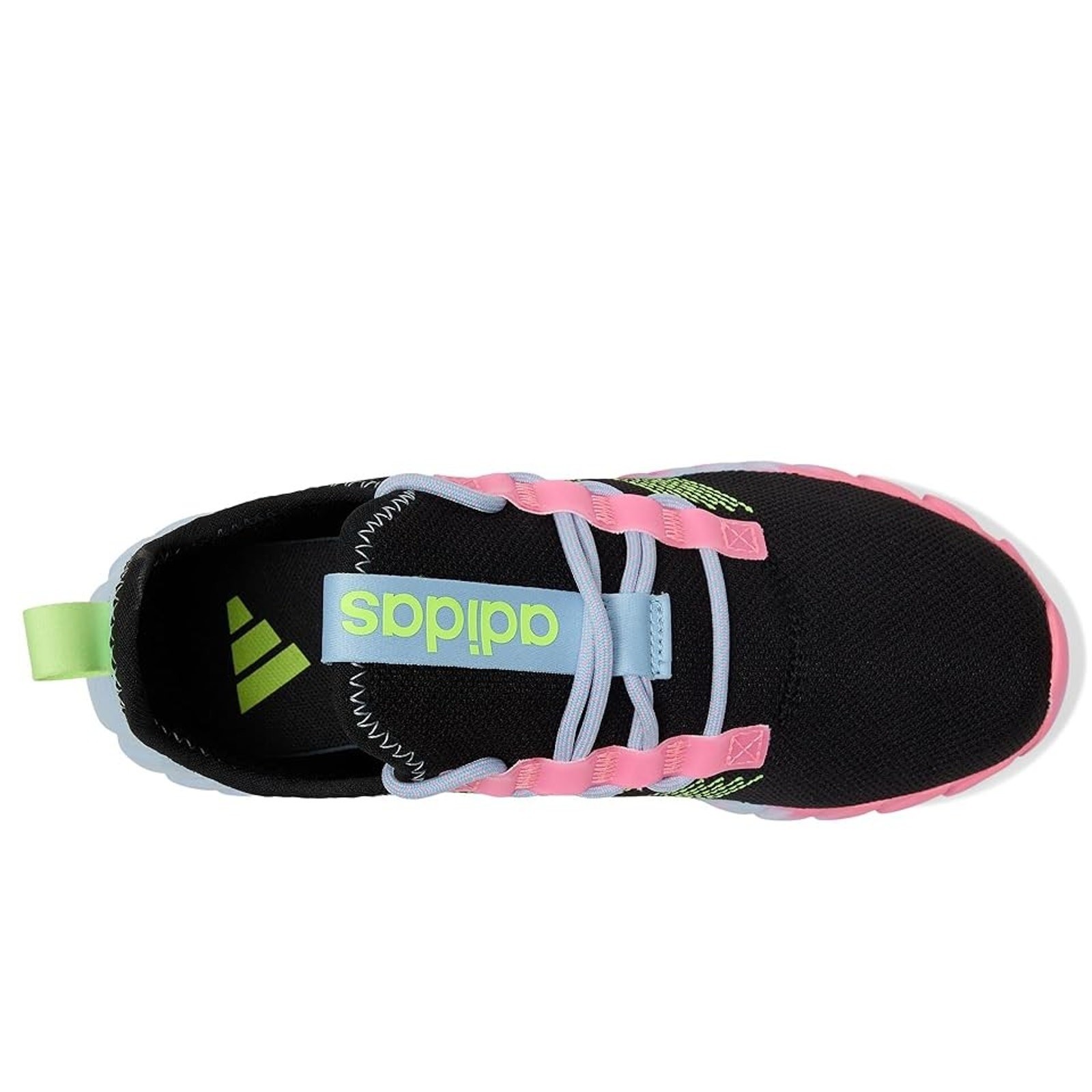 NWT adidas Kaptir Flow Sneaker, Black/Yellow/Clear Sky, 6.5 US Unisex Little Kid thumbnail 2