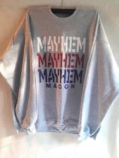 Macon Mayhem Sweat Shirt Classic Style on Hanes Eco Fit shirt 2xl