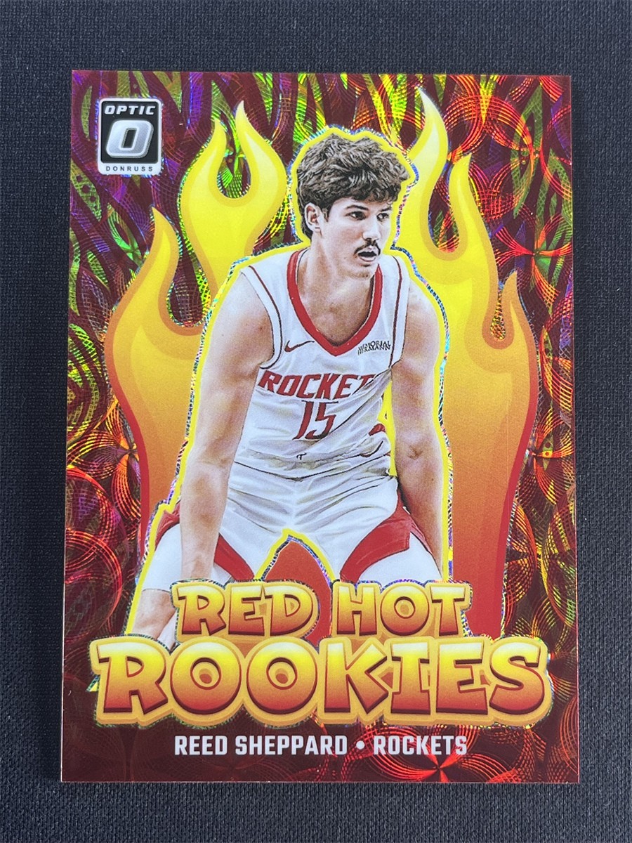 2024-25 Donruss Optic Reed Sheppard #3 Red Choice Red Hot Rookies RC /99 &10212