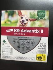 K9 Advantix II Flea Tick Small Size Dog 4 Month Supply 4-10lbs 3489