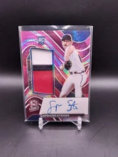 2022 Spectra Spencer Strider Rookie RC Patch Autograph RPA Pink /49 Braves Auto