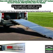 New Link Custom LB20 Series Ramp LW 108" x 42" Transit, ProMaster, Sprinter Van