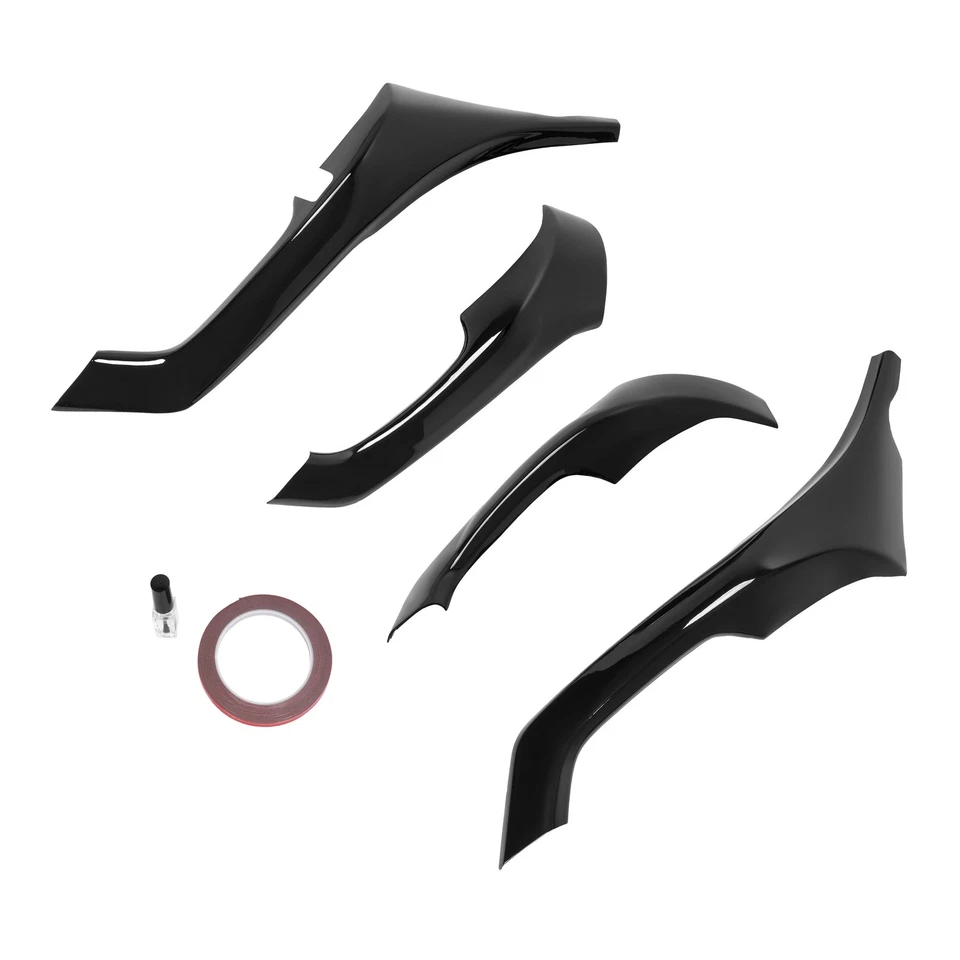 Fits Acura TSX 2009-2014 Interior Door Armrest Cover Trim Gloss Black 4Pcs Foto 3 de 4