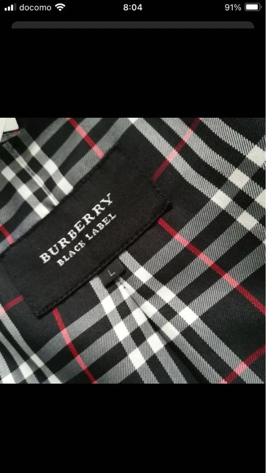 Gabardina corta BURBERRY etiqueta negra talla M de EE. UU. auténtica Foto 2 de 4