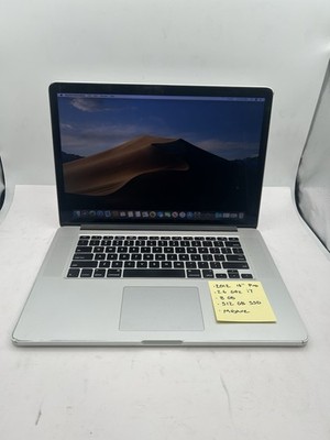 Apple MacBook Pro 15  (2012, 512GB SSD, 8GB RAM,i7,Big Sur,No AC) #0384